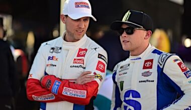 Nascar Cup Series drivers Denny Hamlin Ty Gibbs, NKP