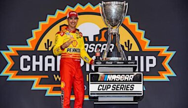 2024 Cup Phoenix II Joey Logano trophy (Credit: NKP)