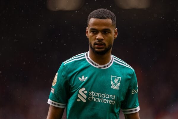 BURNLEY, ENGLAND - Sunday, September 14, 2025: Liverpool's Cody Gakpo during the FA Premier League match between Burnley FC and Liverpool FC at Turf Moor. Liverpool won 1-0. (Photo by David Rawcliffe/Propaganda)