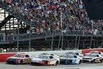 NASCAR Cup Series Darlington Southern 500- #19: Chase Briscoe, Joe Gibbs Racing, Bass Pro Shops Toyota Camry, #11: Denny Hamlin, Joe Gibbs Racing, Sport Clips Haircuts Toyota Camry, and #45: Tyler Reddick, 23XI Racing, Pinnacle Toyota Camry