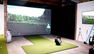 An indoor hitting bay with a TrackMan simulator is one of the newest additions to Reflection Ba ...