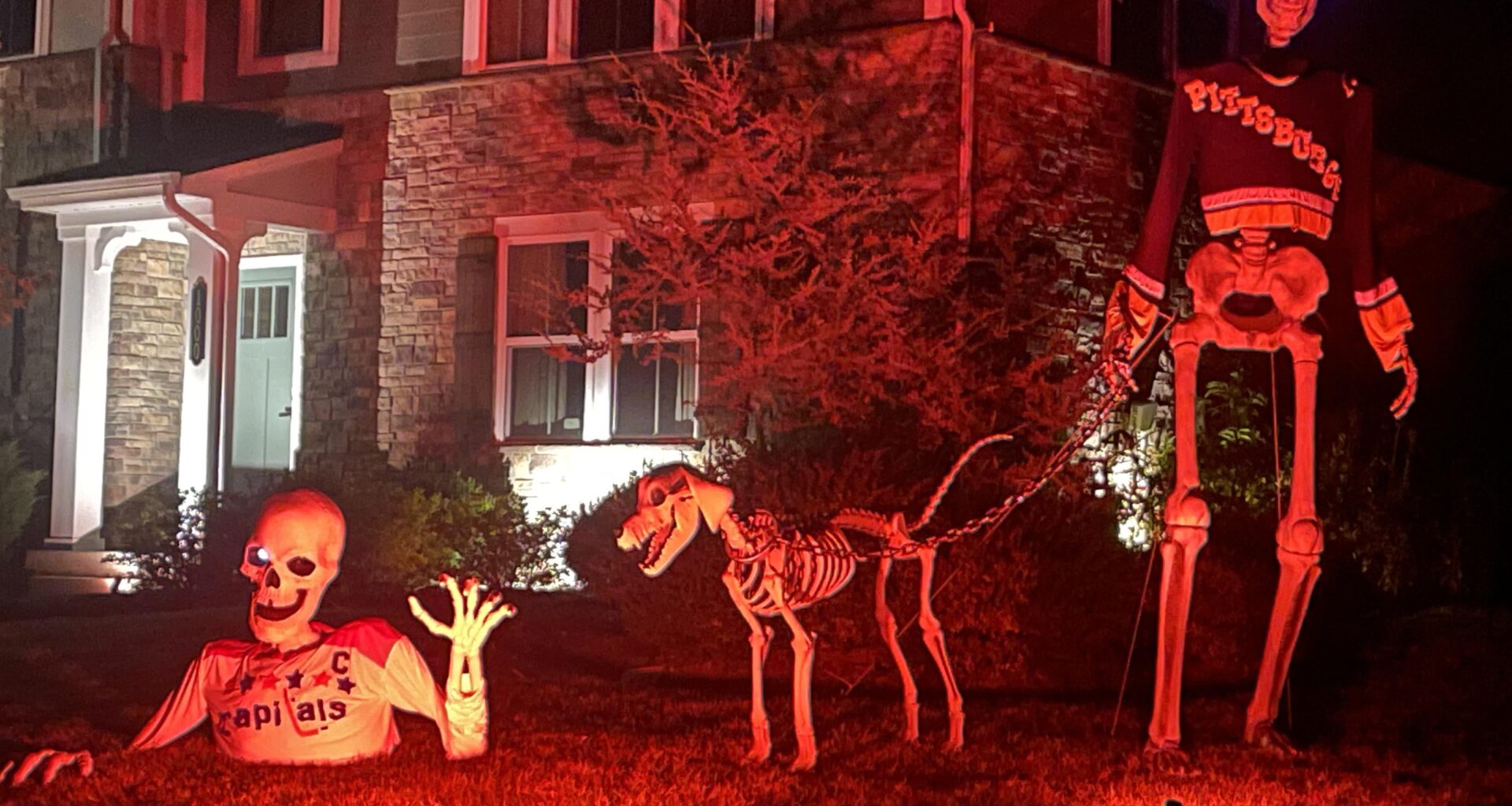 Neighbors’ Halloween Decorations. W.