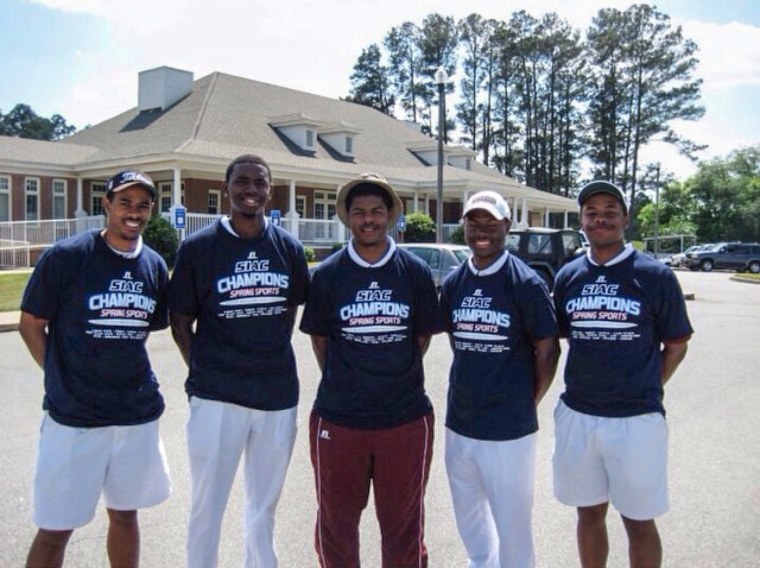 former members of Morehouse College golf team 