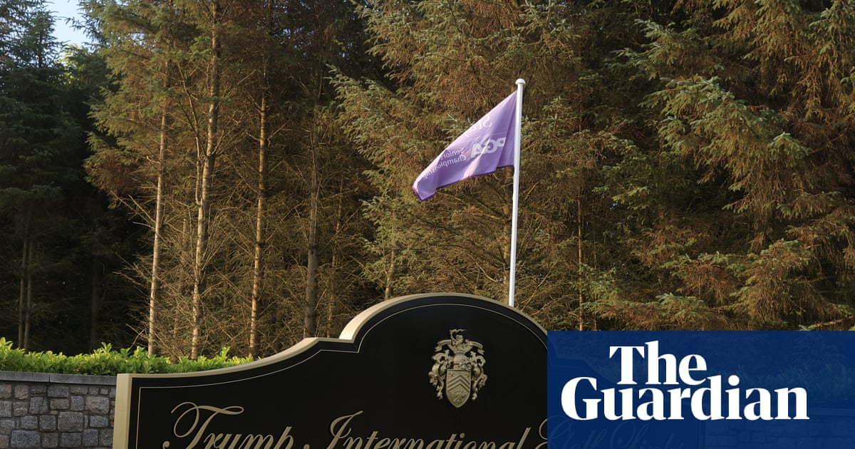 Trump golf course in Scotland accused of breaching sewage limits | Environment