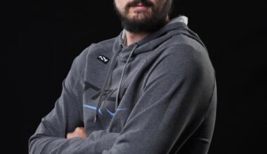 Connor Hellebuyck at Player Media Tour