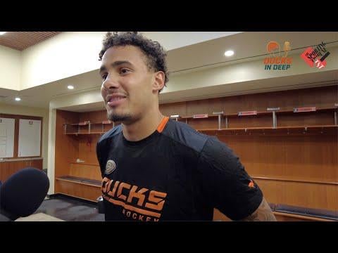 Tyson Hinds on making a case for the Ducks roster, plus Nesterenko, Coach Q postgame reaction from 3-2 win over Sharks