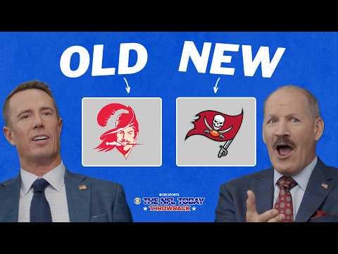 Old school logo versus new school logo (Falcons segment at the end)