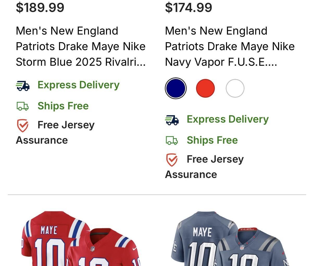 I’m stuck between the throwback red & the navy blue home. Opinions?