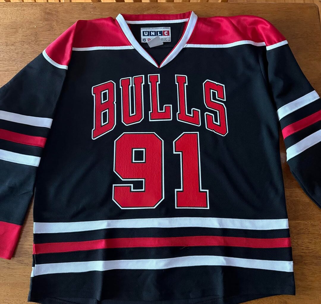 Custom Dennis Rodman Hockey Jersey (Work in Progress)