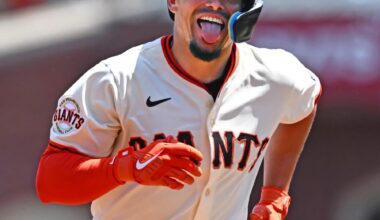 BATTING FIRST IN THE LINEUP ADAMES ENDS THE BARRY BONDS 30 HOMERUN CURSE  FIRST PITCH OF THE GAME