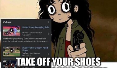 Then we’re watching all the clips where he gets up and goes to the dugout before the ump calls strike 3