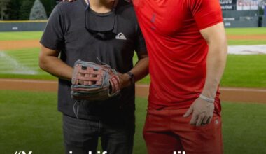 A fan’s request after catching Mike Trout’s home run ball