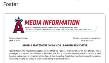 Halos prospect Rio Foster is in critical condition after being involved in a car accident