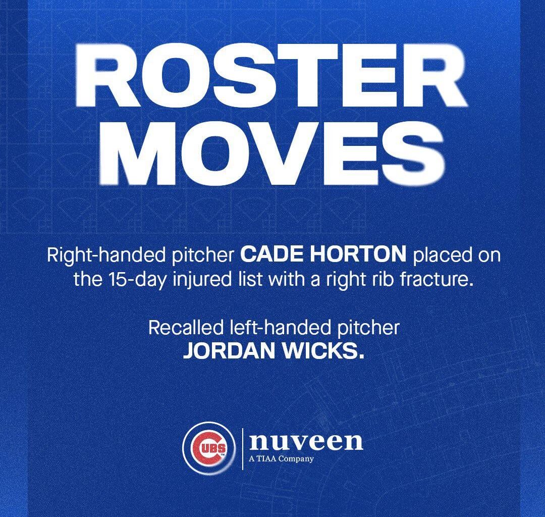 Cade Horton to 15-day IL with right rib fracture