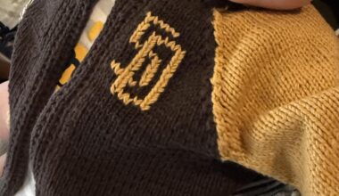 Padres better make it to October so my baby can wear this hand knit gift for a cooler weather game