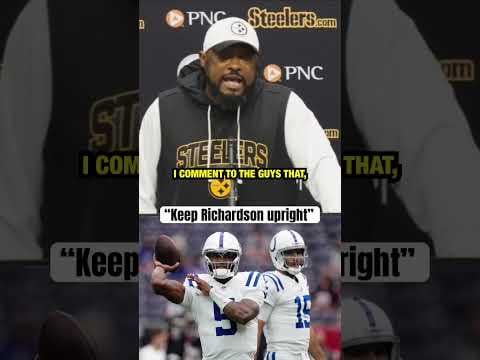 Mike Tomlin on playing AR, literally the most brutal thing I've heard a coach ever say