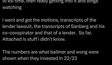 Mark Cuban has obtained motions, lender-lawsuit transcripts, and testimony from Sanberg, his “co-conspirator,” and a lender. He then posted documents showing things “he didn’t know” — specifically, what Ballmer and Wong were shown when they invested in 2022-23: