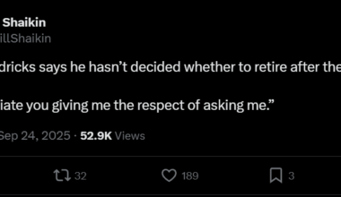 [Bill Shaikin on Twitter] Hendricks not yet decided whether to retire after the season.