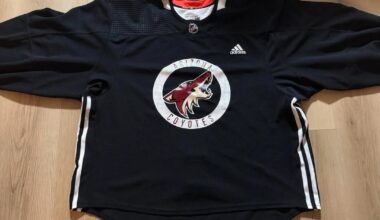 Coyotes adidas made in Canada practice jersey 58g $135 shipped