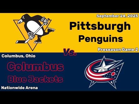 Pittsburgh Penguins vs Columbus Blue Jackets | Preseason Game 2 | All Goals