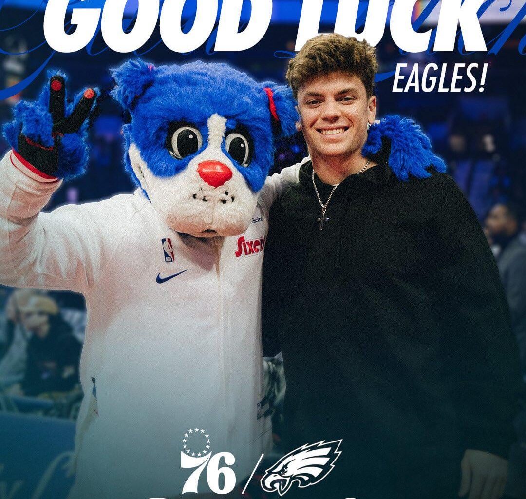 [Philadelphia Sixers] good luck this season, @Eagles! #FlyEaglesFly