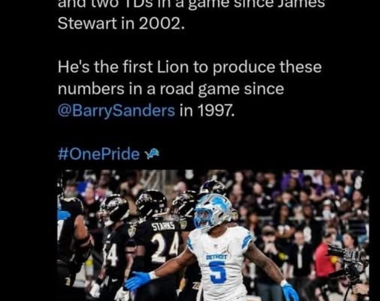 Lions made some history on Monday Night Football🔥💪🏈