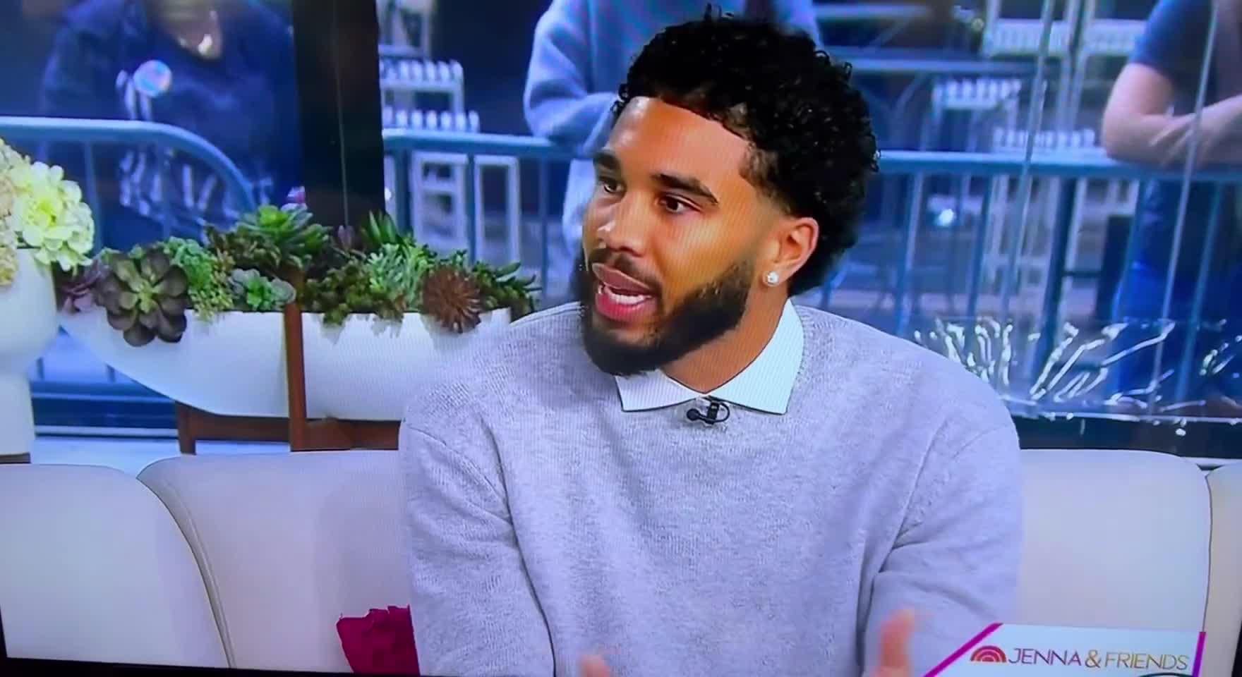 [Krivitisky] Jayson Tatum on when he might make his return on the Today Show, "That is the million dollar question..."