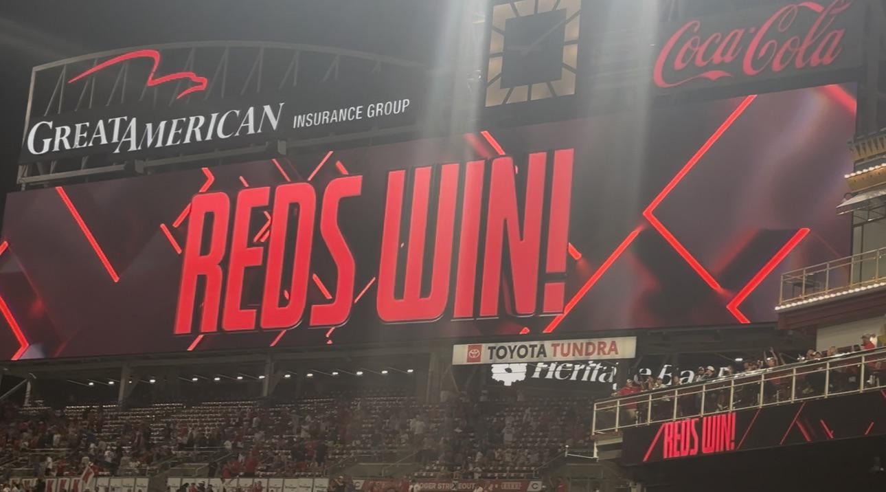 Reds win, Mets lose.  One game out.