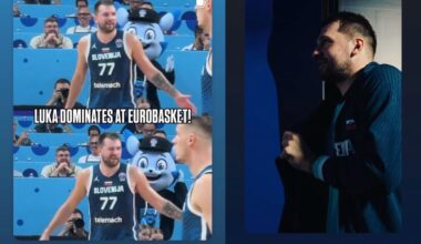 The king 👑 and the rookie 🏀 supporting Luka!