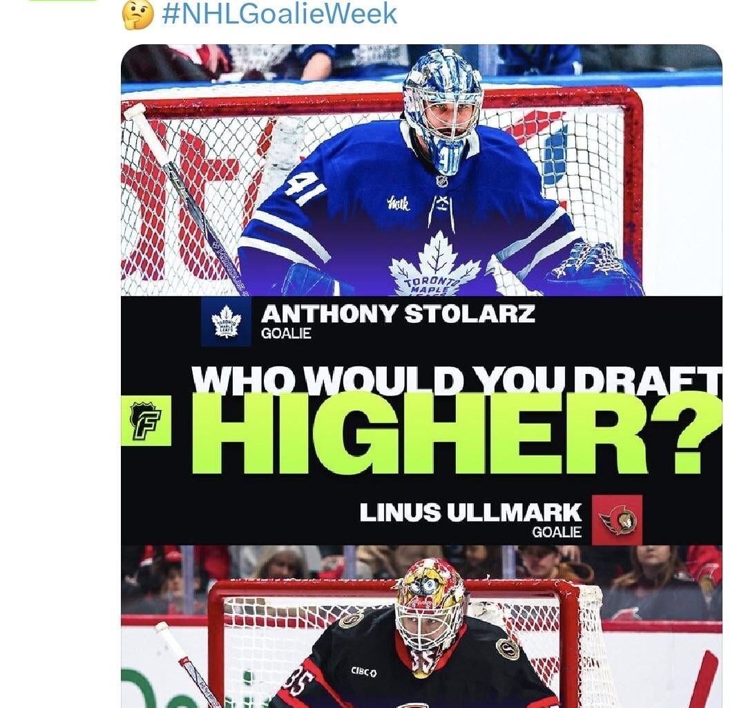 [NHL Fantasy] Ullmark vs. Stolarz - Who Got First?🏒