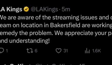 The Kings organization is aware of a streaming issue going on with the preseason game in Bakersfield and are actively working to fix it.