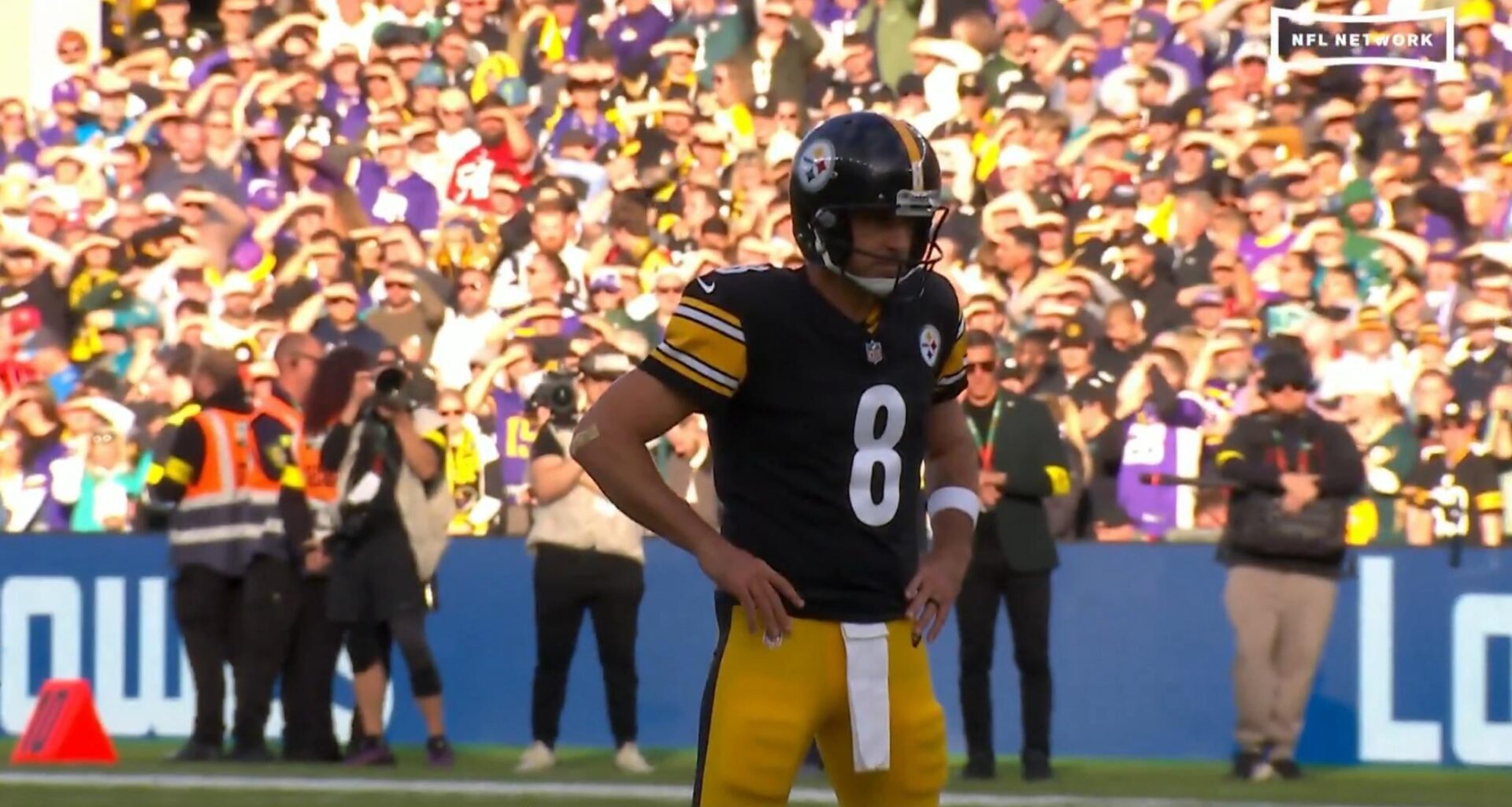 Me looking at my yard after I cut the grass