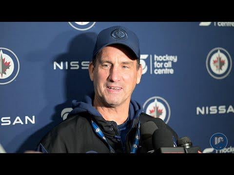 Jets head coach Scott Arniel media availability on day 1 of training camp
