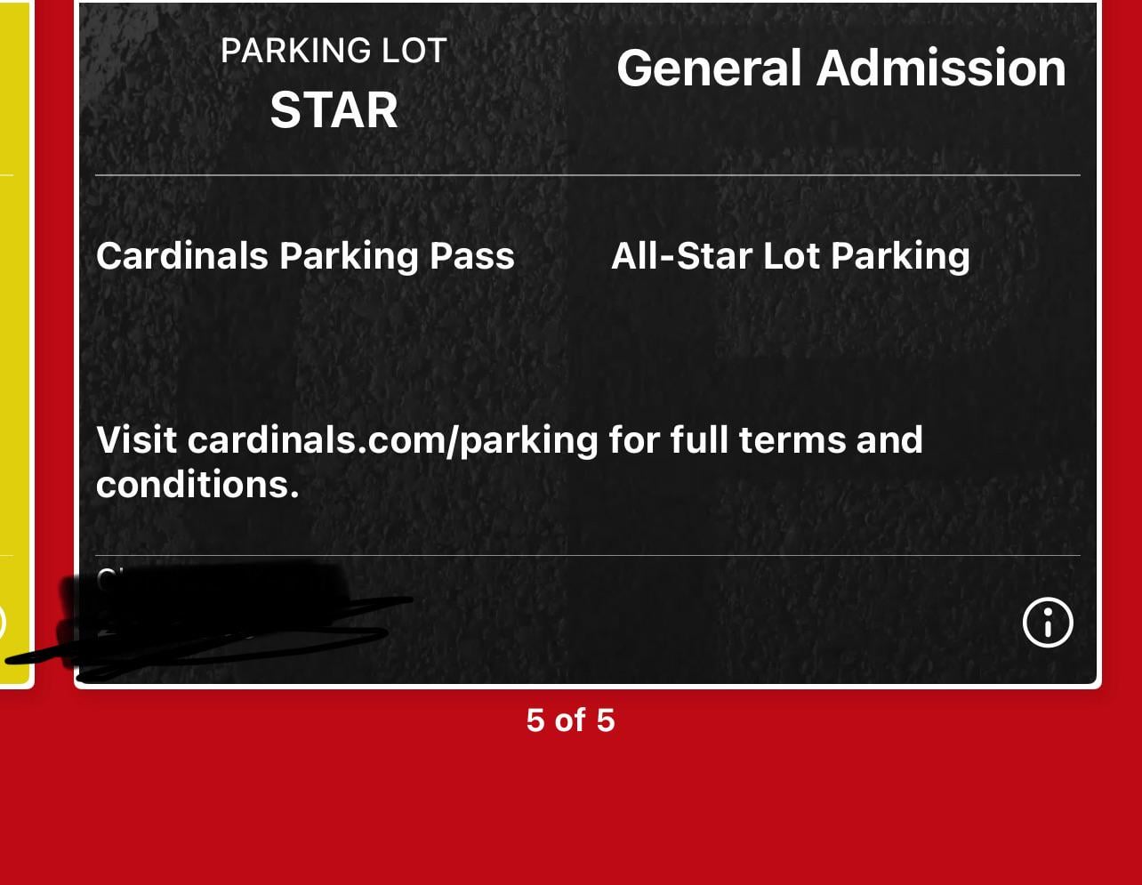 Anyone need free parking for tomorrows game?