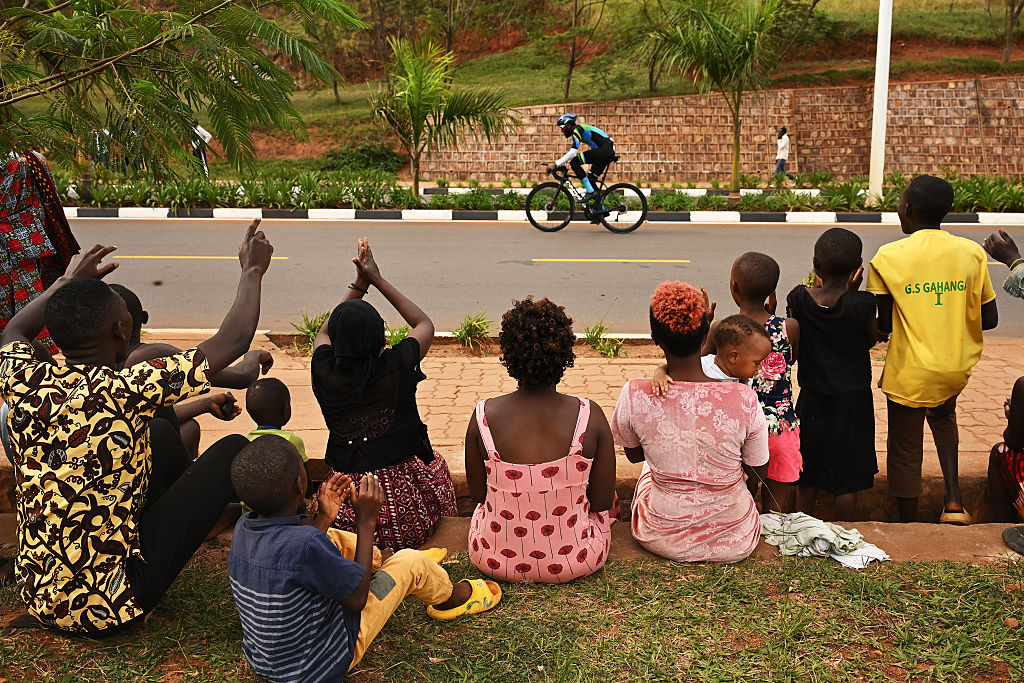 KIGALI, RWANDA - SEPTEMBER 21: Hassan Adinan Sharif of Team Tanzania competes during 98th UCI Cycling World Championships Kigali 2025 - Men Elite Individual Time Trial a 40.6km race from Kigali to Kigali on September 21, 2025 in Kigali, Rwanda. (Photo by Dario Belingheri/Getty Images)