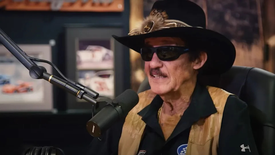 Richard Petty on a podcast