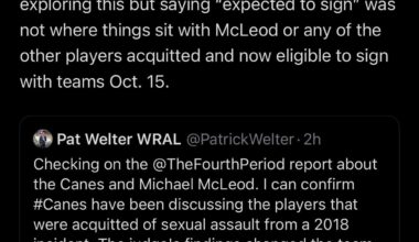 Canes not all in on McLeod