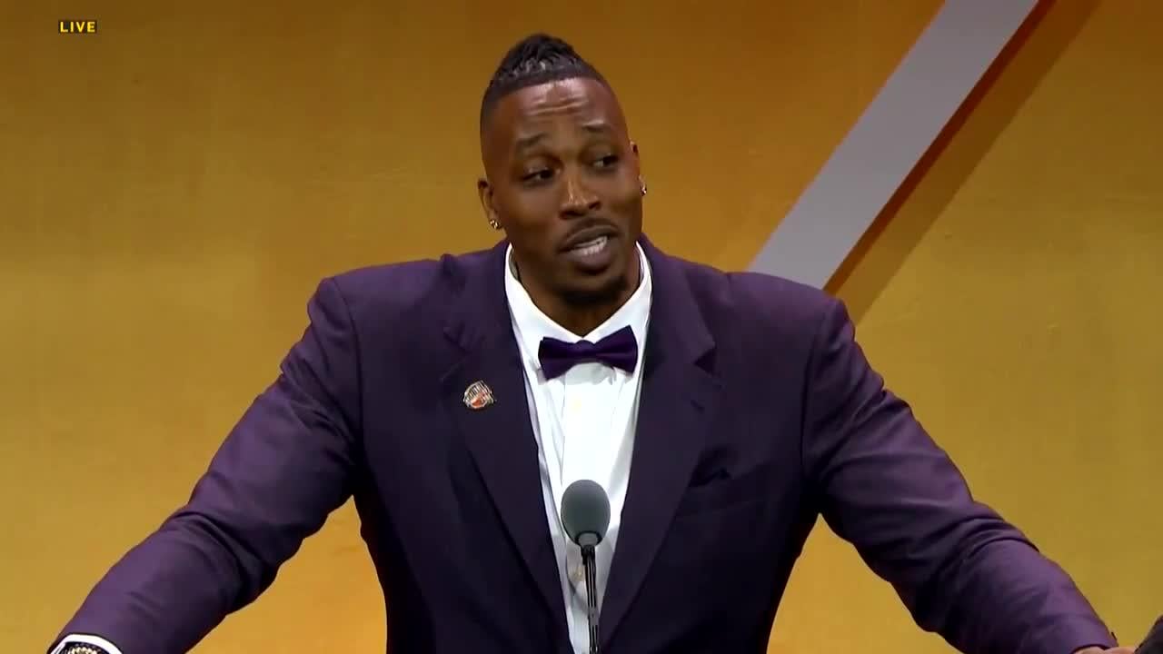Dwight Howard to his former coach, Stan Van Gundy: "Because of you, I am in the Hall of Fame. As I've said before, there is no Dwight Howard without Stan Van Gundy... I still remember, in the playoffs, you had us doing plays for guys who never even got in the game."