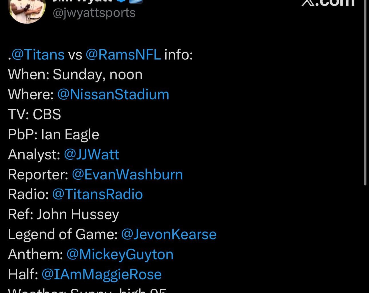 Watching the game on mute