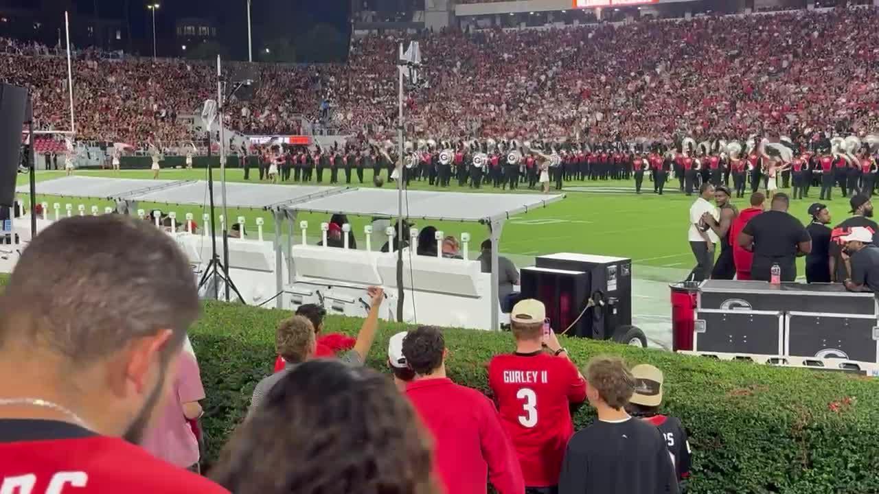 Ant Man made the UGA-Alabama game last night, played catch with some kids and signed autographs for everyone!