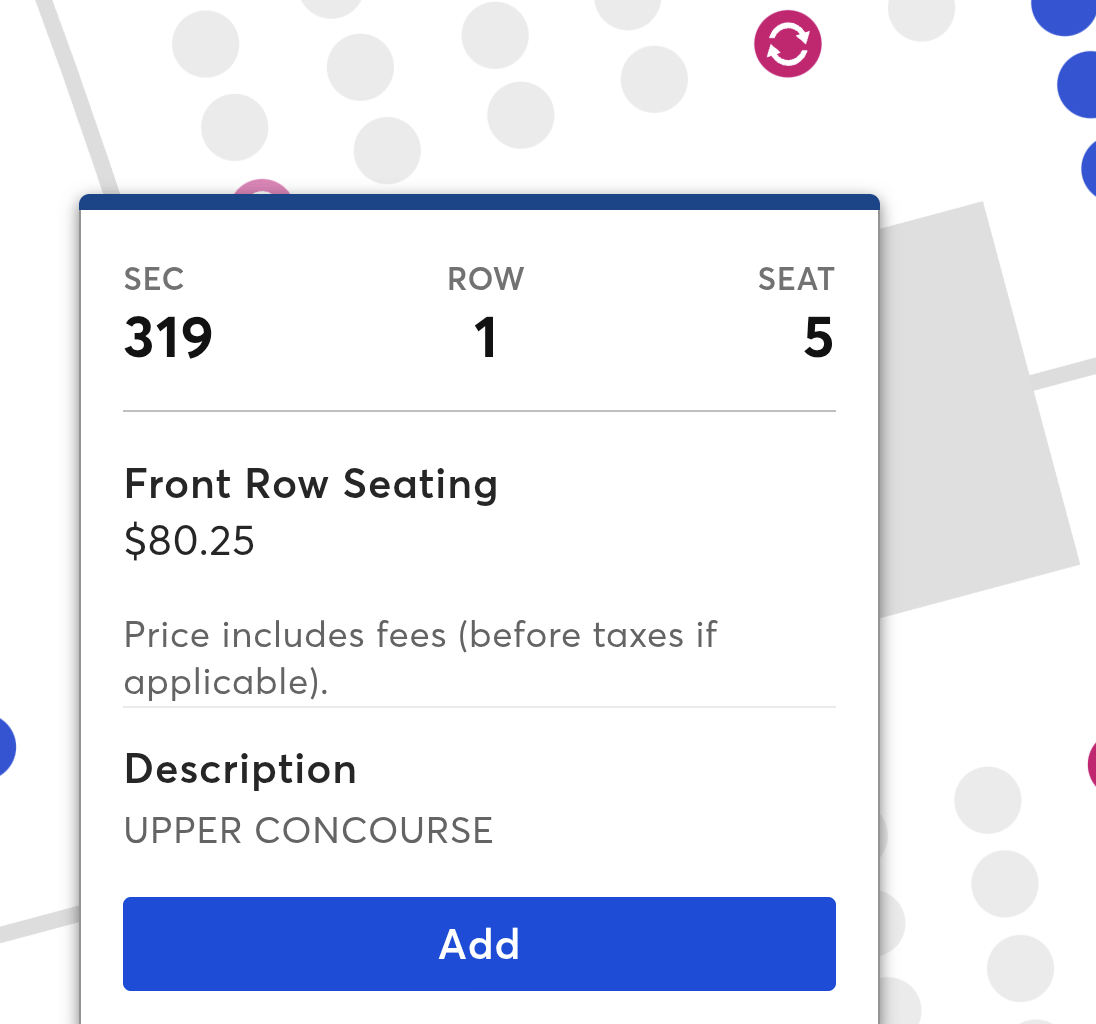 Preseason ticket prices.