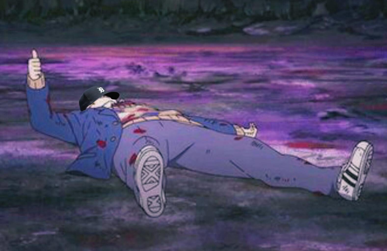 Me celebrating the Tigers' postseason berth