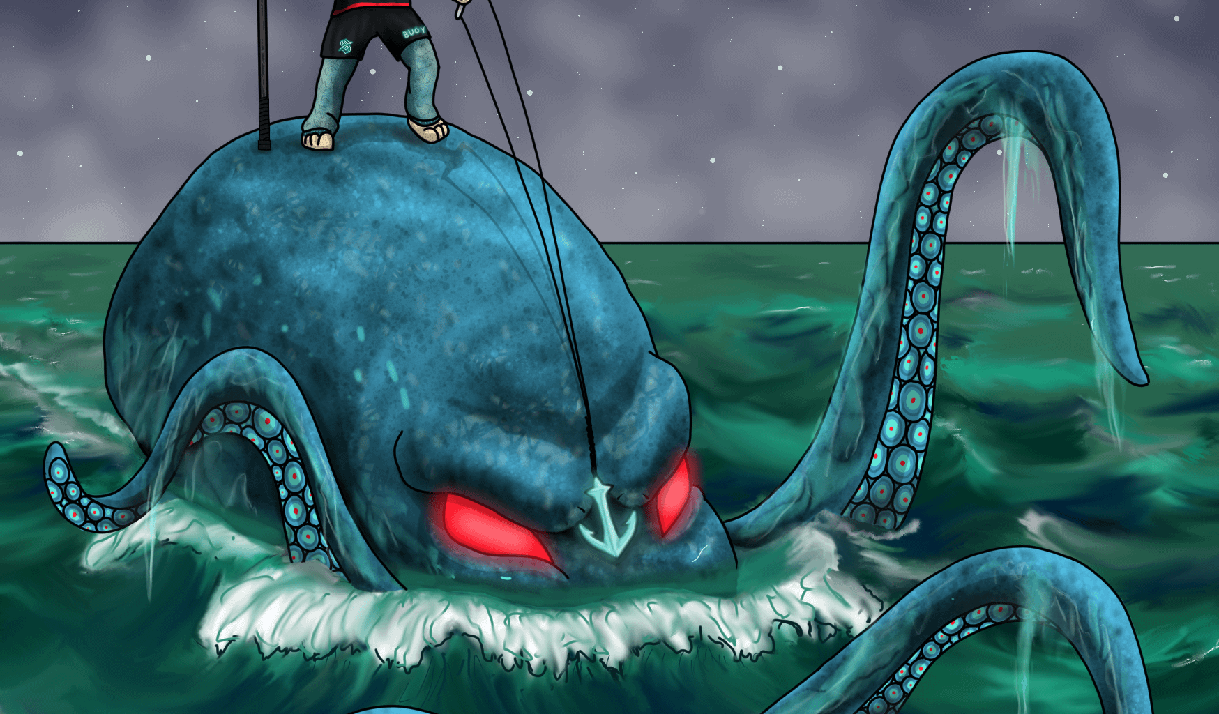 A digital drawing I did while impatiently waiting for the season to start