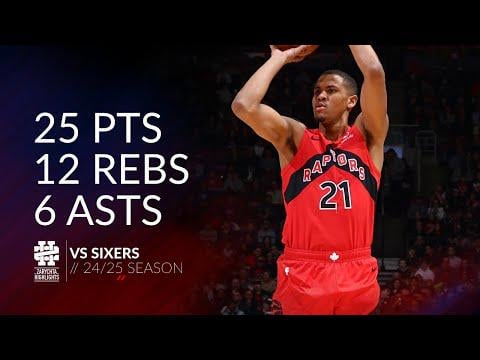 Orlando Robinson 25 points 12 boards 6 assists vs 76ers Last Season