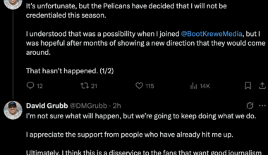Pelicans denying media credentials now