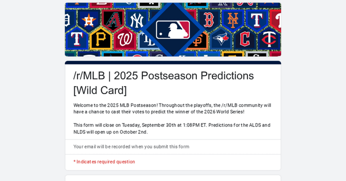 [Postseason] 2025 MLB Wild Card Predictions