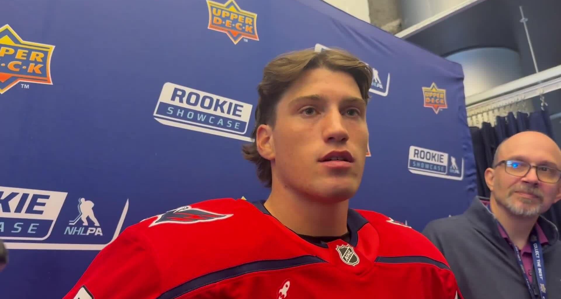 Ryan Leonard recalls his NHL welcome moment