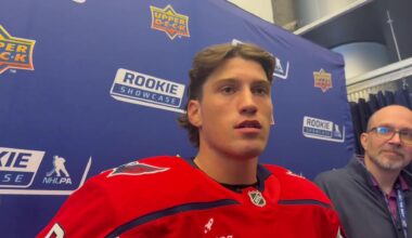 Ryan Leonard recalls his NHL welcome moment