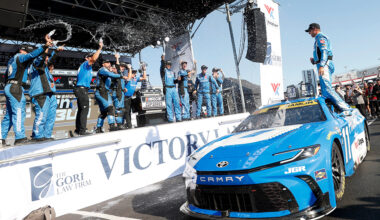 Toyota Celebrates Its 200th Win In The NASCAR Cup With Denny Hamlin’s Victory At World Wide Technology Raceway