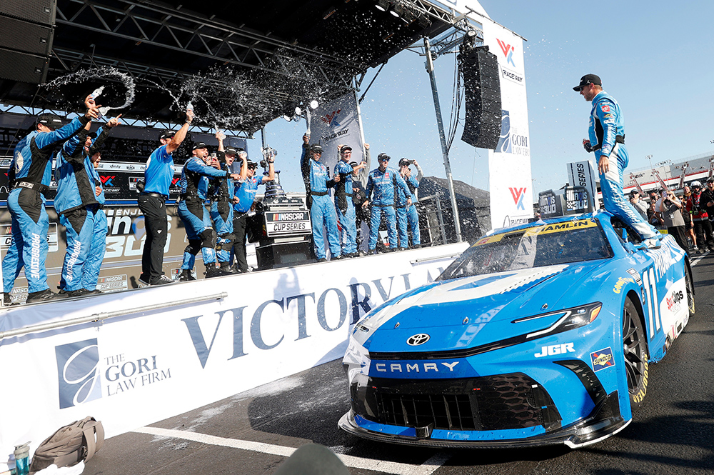 Toyota Celebrates Its 200th Win In The NASCAR Cup With Denny Hamlin’s Victory At World Wide Technology Raceway